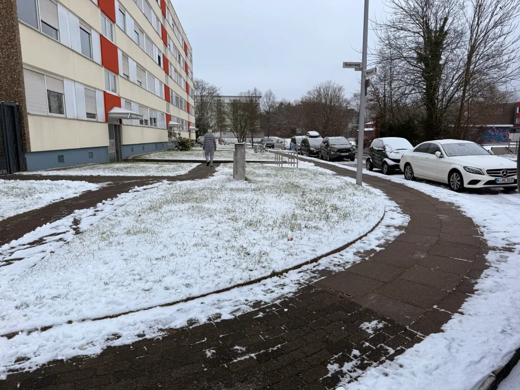 Winterdienst: Detailaufnahme bei der Arbeit
